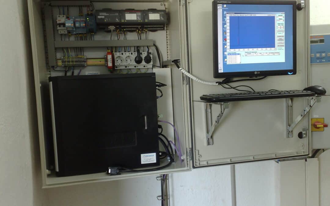 Cuadro electrico y sistema de control del analizador